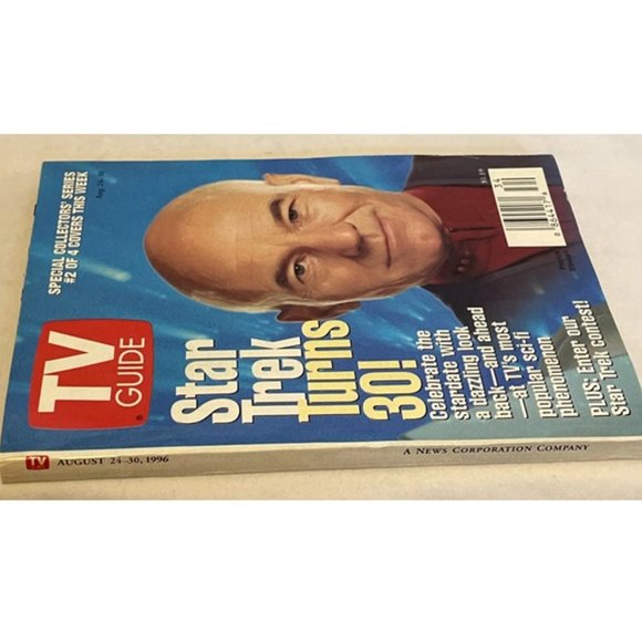 TV Guide Star Trek Turns 30 August 24-30 1996 Patrick Stewart Cover - Picture 4 of 7